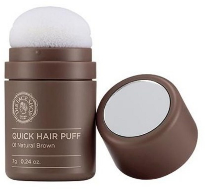 더페이스샵 퀵 헤어 퍼프섀도 7g, natural brown, 1개