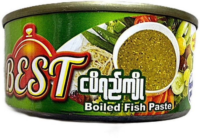 미얀마 베스트 보일드 피쉬 페이스트 / Myanmar Best Boiled Fish Paste, 1개, 155g