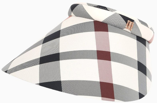 [백화점매장 정품] 닥스 여성 빅체크 대챙 썬캡 DK56WSP002 049 자외선차단