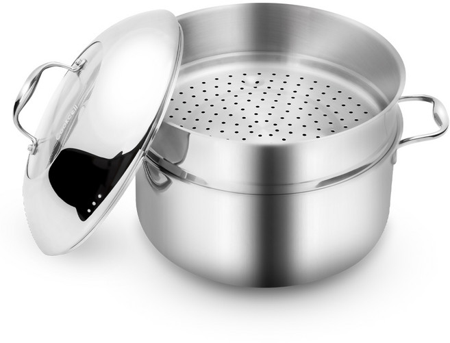 쿡셀 IH 곰솥 찜기 세트 (곰솥 찜기 복합뚜껑), 28cm, 1개