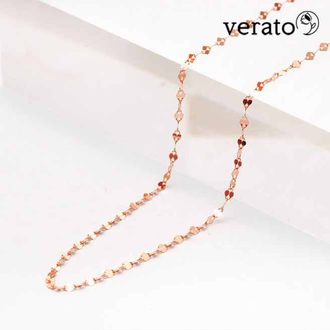 *쿠팡특가* 베라토 14K 18K 아몬드 솔리드 체인 목걸이