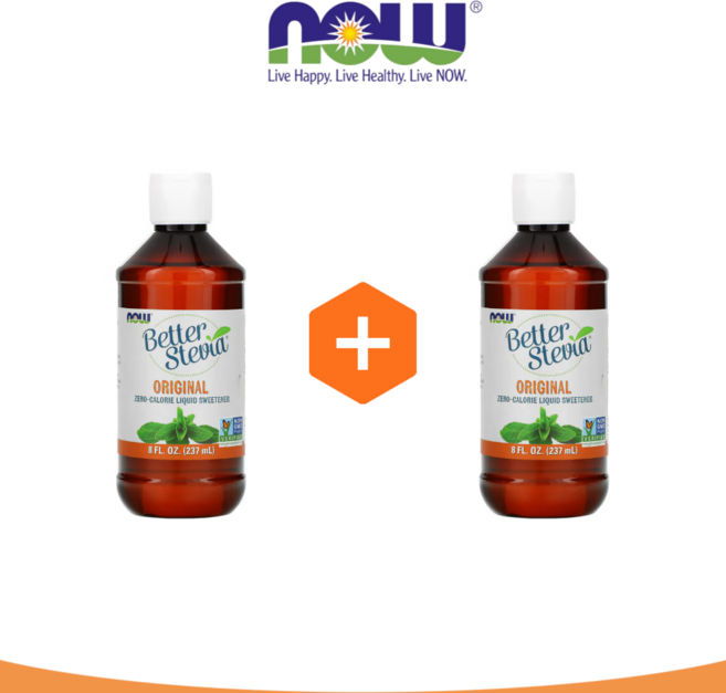 나우푸드 스테비아 오리지널 237ml 제로칼로리 액상 감미료 스위트너 2세트