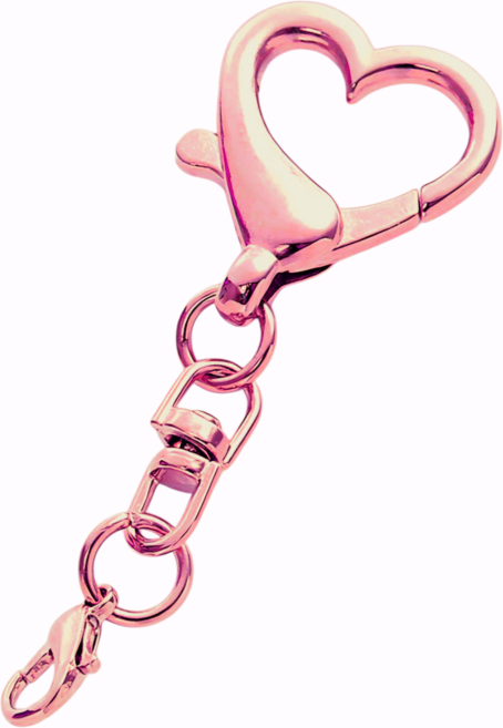 우선컴퍼니 하트 열쇠 고리 15개입 키링고리 키링부자재, 로즈골드, 1세트