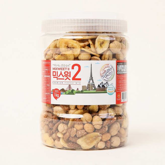 견과류믹스 대용량 수입 믹스넛츠 믹스윗2 1kg, 1개