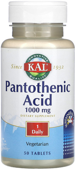 KAL 판토텐산 1000mg 50정, 50개, 1개