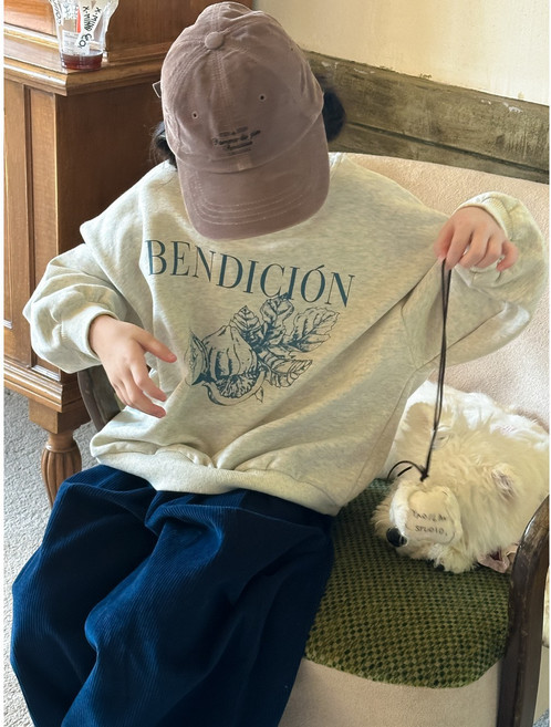 리틀앤 아동용 남아여아 무화과맨투맨 남매룩