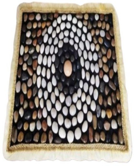 파워라이프 지압 매트 돌밭 매트 돌 매트 발바닥 지압메트 소자 중자, 자연색 소자, 1개