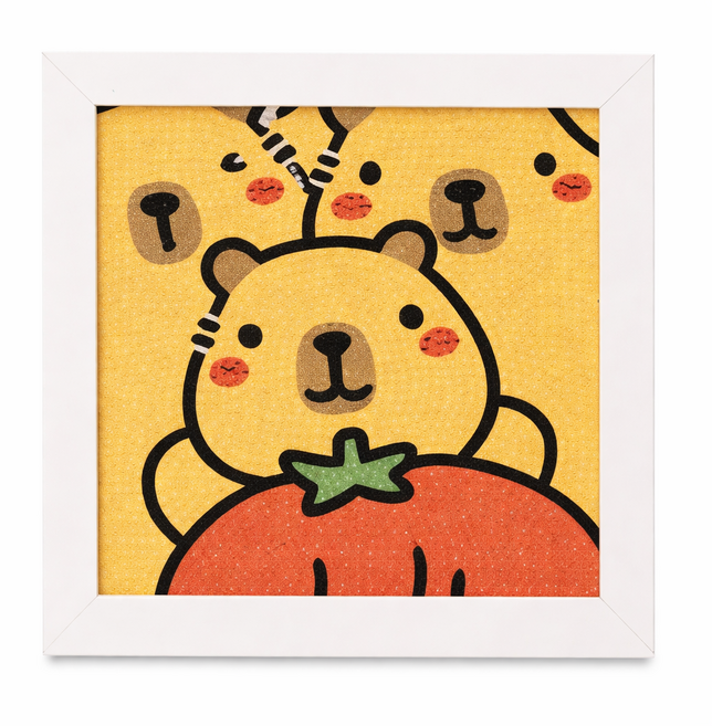 하늘움 DIY카피바라 보석십자수, 1세트, 카피바라3(액자)
