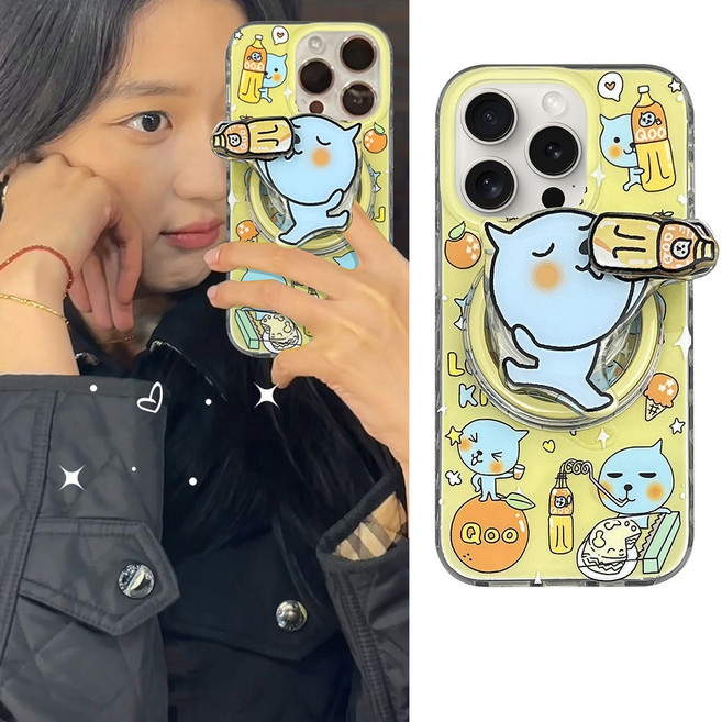 회전스피너톡 쿠우쿠우 맥세이프 아이폰 케이스 + 스마트톡