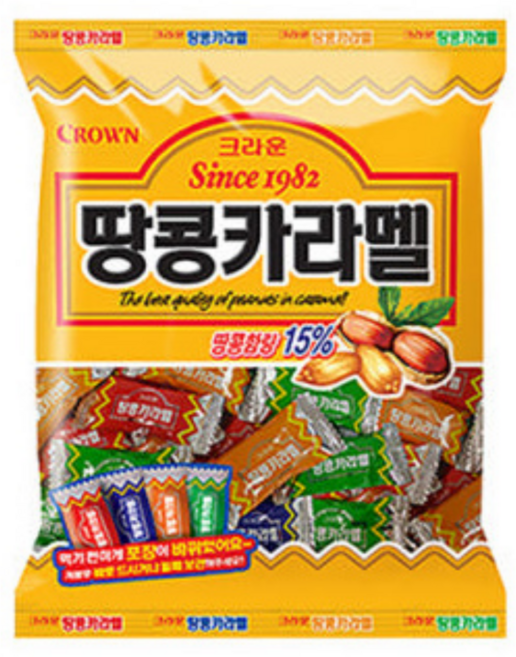 크라운 땅콩카라멜 120g, 1개