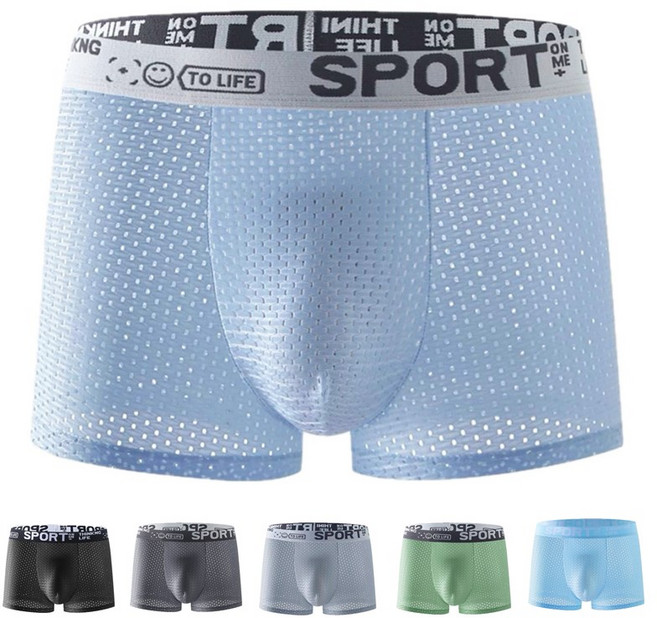 JFINTL 남성용 쿨 에어 메쉬 드로즈 팬티 6종 세트