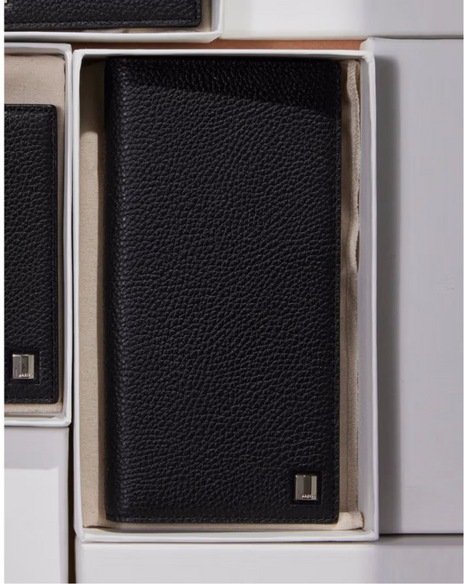 헤지스 블랙 소가죽 남성 장지갑 (선물포장) YMHJWA603BK