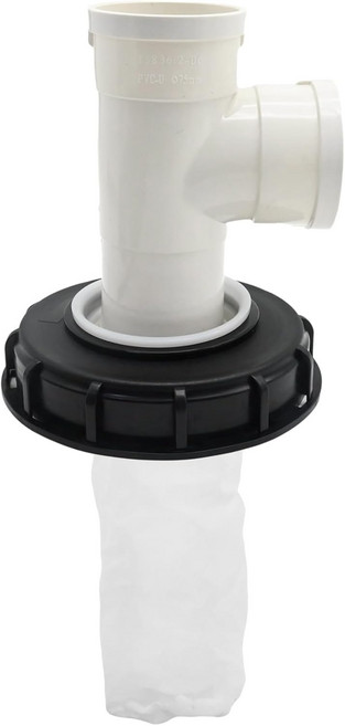 275갤런 물탱크용 나일론 필터가 장착된 EARD 수직 T자형 165mm IBC 토트 커버 457g DN150-165mm 티수직 T