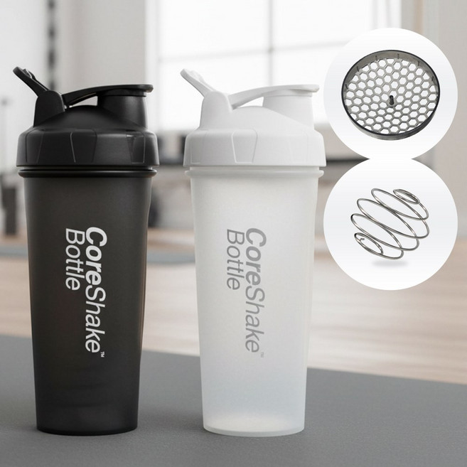 코어 스포츠 단백질 쉐이크 통 500ml 헬스 물통 러닝 프로틴 쉐이커 보틀 물병, 02_코어_스포츠_쉐이크통_750ml, 화이트
