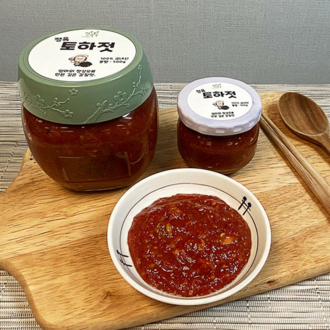 국산 양념토하젓 새뱅이 민물새우젓갈 국내산원료 토하젓, 1개, 250g