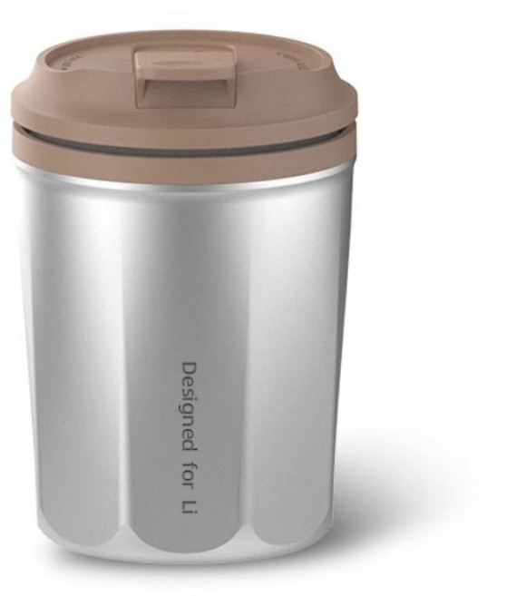 고급형 차량용 재떨이 냄새 연기 차단 창의적인 커피컵 디자인, 1개, 브라운