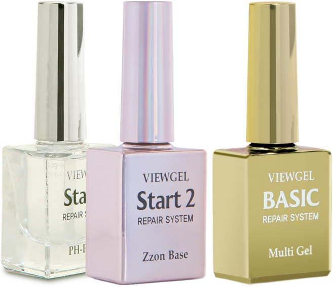 뷰젤 PH프랩+쫀베이스젤+멀티젤 손톱 휴식기 극복구성