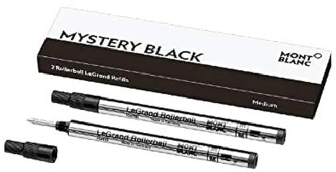 Montblanc 2 refill per roller LeGrand (M) Mystery Black nero 128225 - 쿠팡