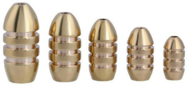 雷蛙小舖 路亞子彈銅（10入）- 優質銅材、減少阻力、路亞釣組, 1個, 1.8克