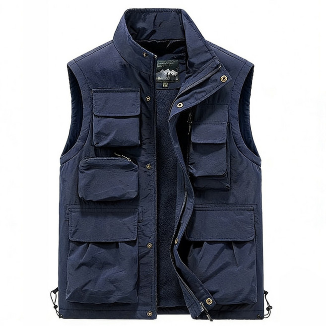 차쿠 남성 겨울 방한조끼 기모조끼 멀티 포켓 작업조끼 등산 낚시 조끼