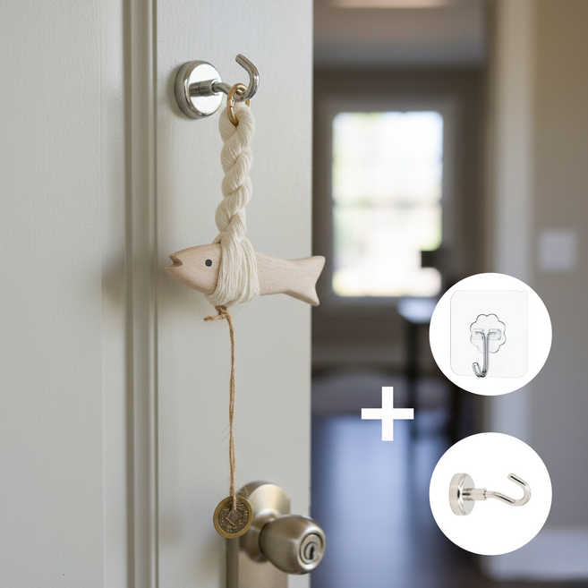 산컴퍼니 엽전 액막이 명태 집들이 개업 이사 선물 현관 방안 풍수 소품, 혼합색상