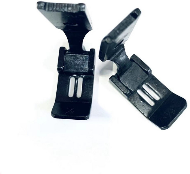 미싱부속 쌍침노루발 쌍침평노루발 도원미싱, 1개, 1/4