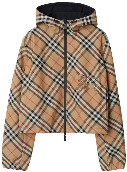 버버리 리버서블 체크 크롭 재킷