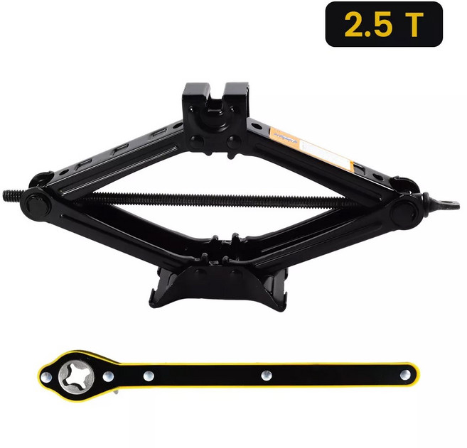 래칫 5T 용 수리 1 자동차 절약형 도구 접이식 잭 리프트 렌치가있는 노동 리프팅, 2 5T, 1개