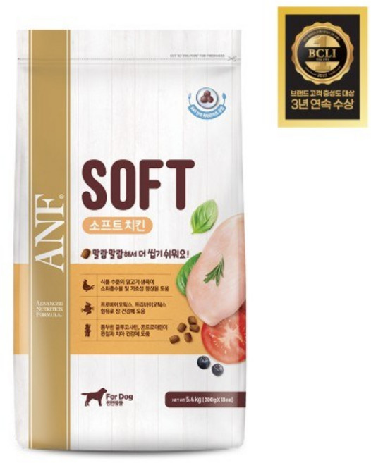 ANF 전연령용 독 소프트사료, 닭, 5.4kg, 2개