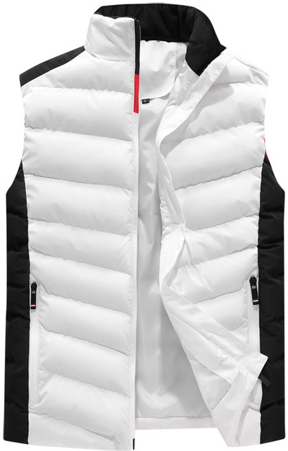 Sevenmoon가을 겨울 캐주얼 민소매 패딩 베스트 커플티 남녀공용