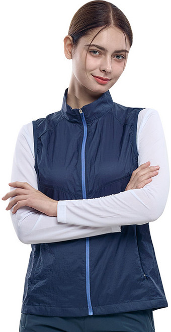 [김영주스포츠] 여성 바람막이 조끼_예쁨의 정석 프리미엄 나일론 원단 등산 아웃도어 바람막이 조끼 베스트
