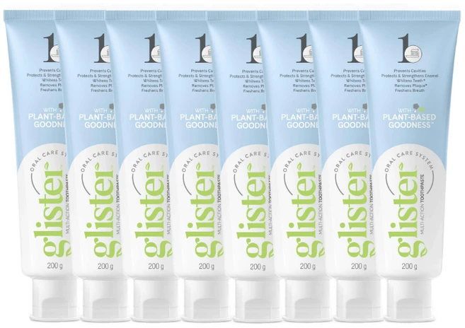 암웨이 글리스터 멀티액션 플로라이드 치약, 8개, 200g - 쿠팡