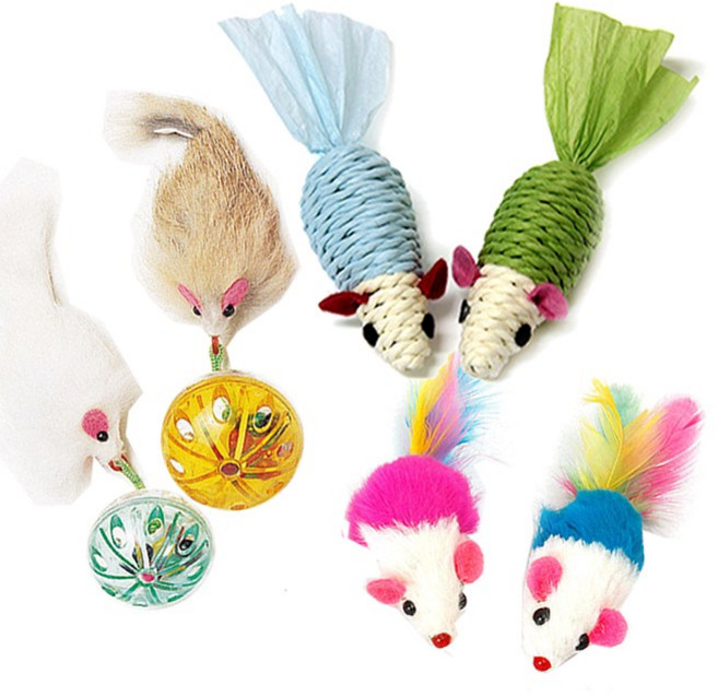 펫모닝 고양이 장난감 쥐 3종택1, 1개, PMC-118 방울쥐