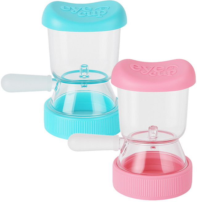 중외제약 아이컵 눈 세척기 X 2개, 블루+핑크, 1세트