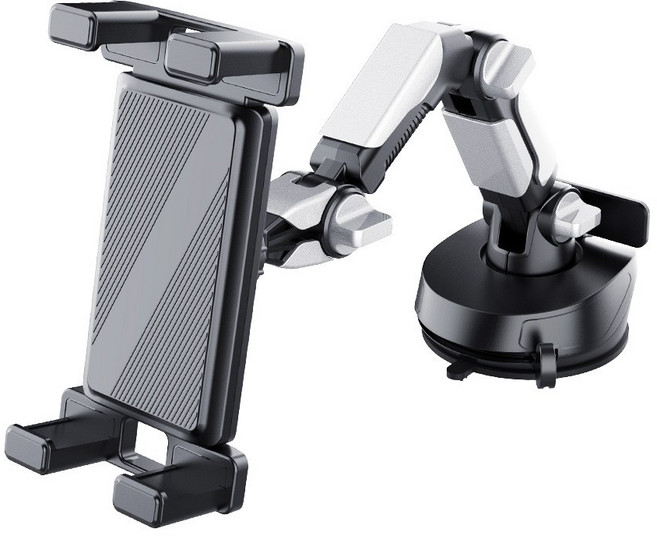 LA DERIVE 차량용 대시보드 갤럭시탭 아이패드 거치대 흡착식, 1개, 블랙, X257