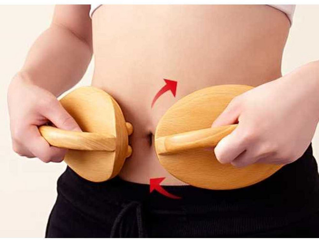 세일러밍 배꼽힐링기 혈액순환 장 배꼽 지압 마사지, 뷰티 브러시 복부 마사지기x2