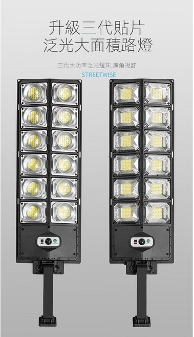 STREETWISE 太陽能路燈 免佈線遠程遙控戶外照明燈, W789-10透鏡款