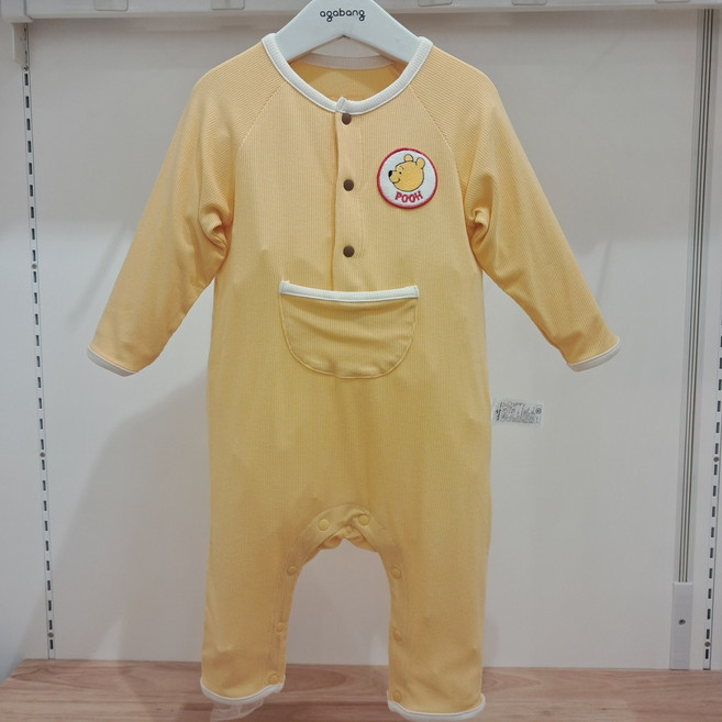 아가방2025가을신상~ 디즈니베이비 찰랑찰랑~야들야들~ 푸우 우주복!/쭈욱~늘어나는 신축력 짱짱 우주복~/선물추천 신생아 우주복~ 100일 우주복~
