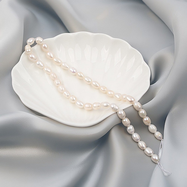 담수진주 양식진주 구슬 못난이 자연 천연 밥풀 진주 DIY 목걸이 팔찌 만들기, 밥풀담수진주6-7mm, 1개