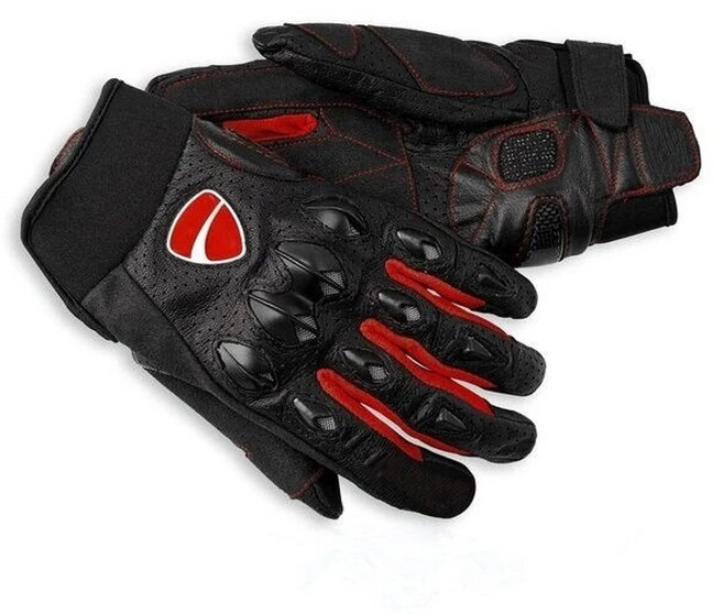 바이크장갑 오토바이방한 겨울자전거 장갑 오토바이 가죽 for ducati moto guantes motorbike locomotive luvas scooter enduro, XL