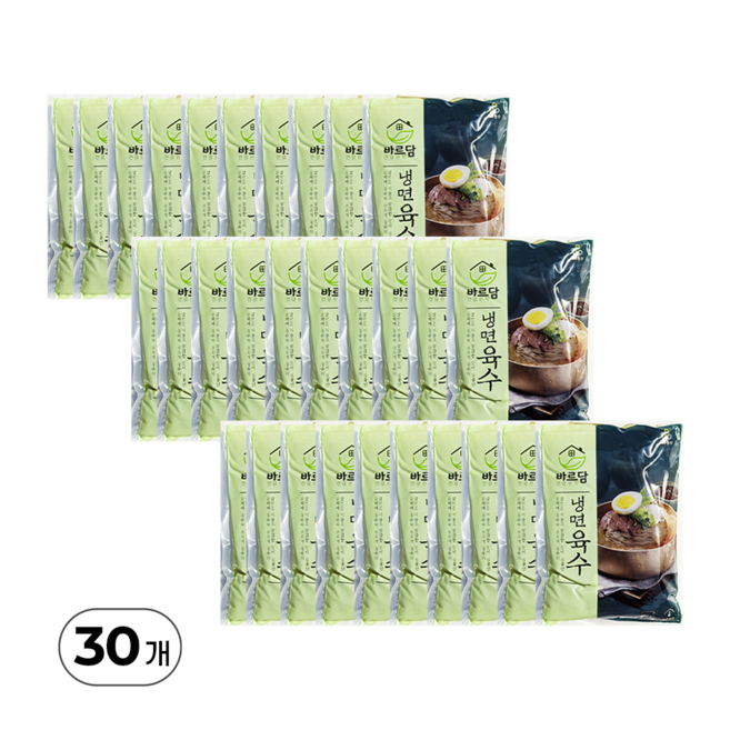 바르담 쇠고기맛 냉면육수, 350g, 30개