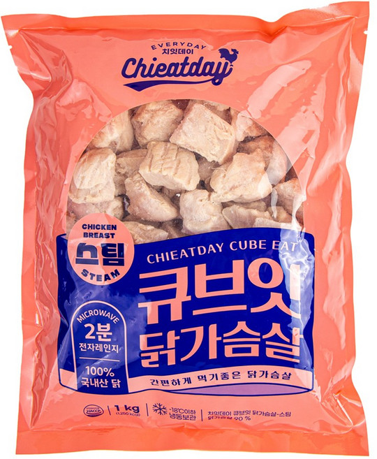 [529] 큐브잇 스팀 닭가슴살 1kg, 1개