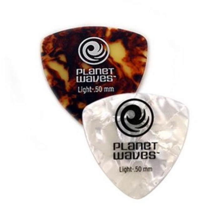 플래닛웨이브 셀룰로이드 피크 정삼각형 0.5mm, 화이트 펄, 1개