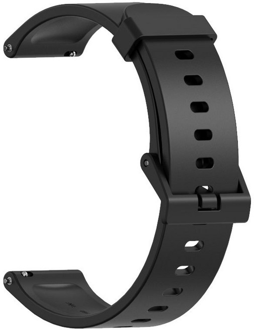 브롬핏 어메이즈핏 빕 GTS 액티브 갤럭시워치 표준 20mm 컬러 스트랩 시계줄, 1개, 블랙