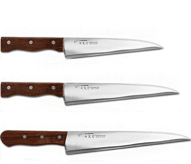 칠지도 나무 손잡이 사시미 회칼 오로시칼, 1개