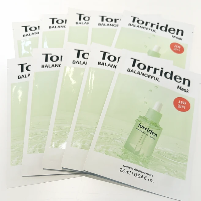 토리든 밸런스풀 시카 마스크 25ml 10매, 1개입, 10개 - 쿠팡