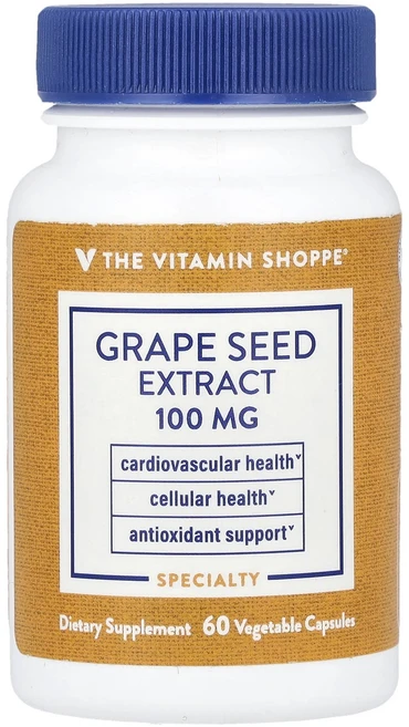 새해 첫좋은선물 The Vitamin Shoppe 포도씨 추출물 100mg 베지 캡슐 60정 제대로 할인합니다, TheVitaminShoppe포도씨추출물100mg베지캡, 1개 - 쿠팡