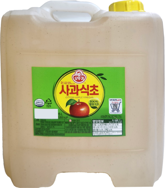 오뚜기 사과식초, 15L, 1개