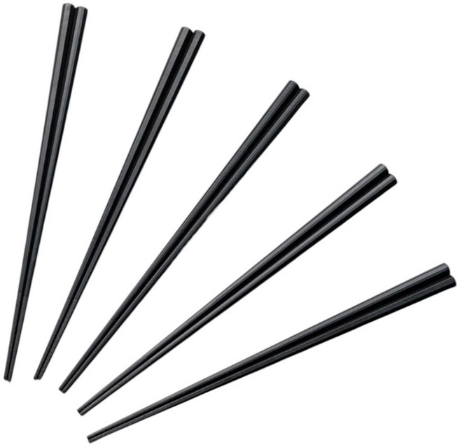 [니토리 일본이케아] 니토리 내열 팔각 젓가락 블랙 5P 블랙, 1개