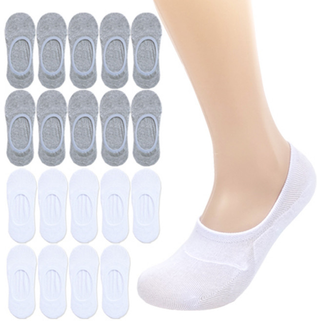 올리싹 10+10 대용량 여성용 국산 3중홀딩 페이크삭스 양말 덧신